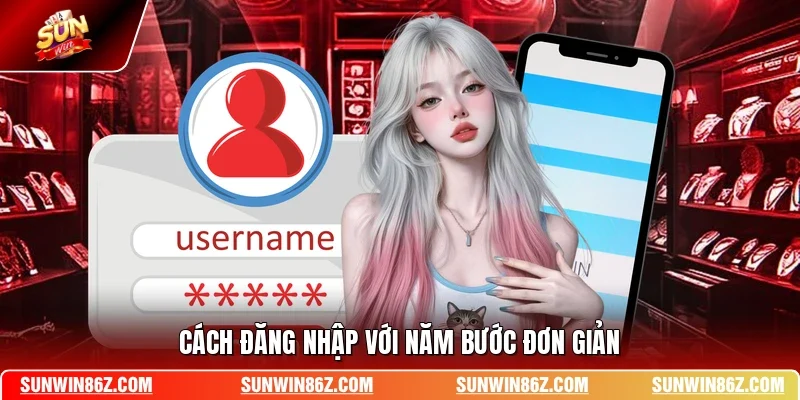 Cách đăng nhập với năm bước đơn giản