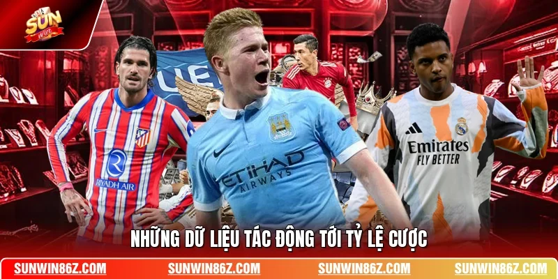 Những dữ liệu tác động tới tỷ lệ cược